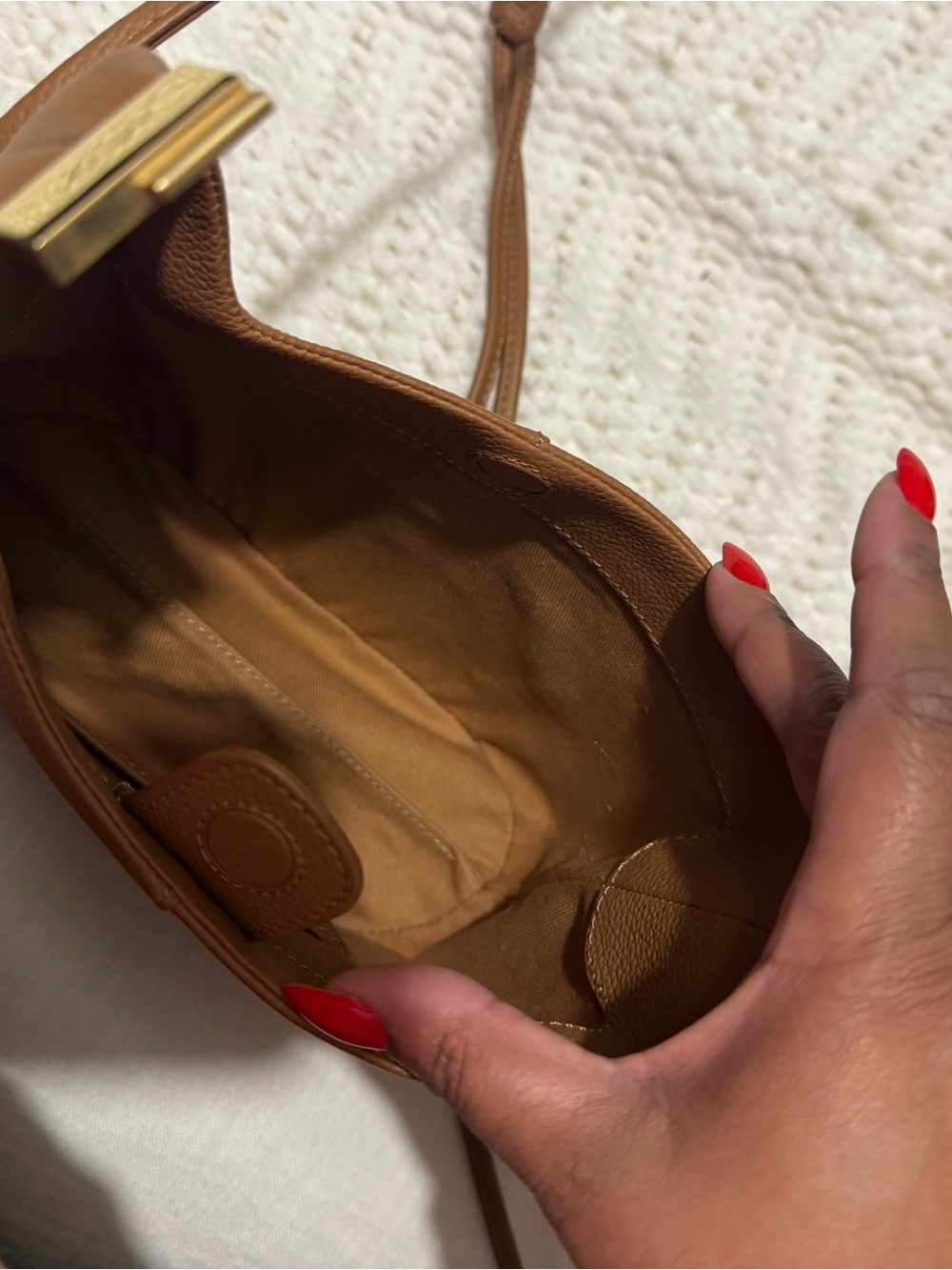 Polene Beri bag in Camel - Picture 7 of 11